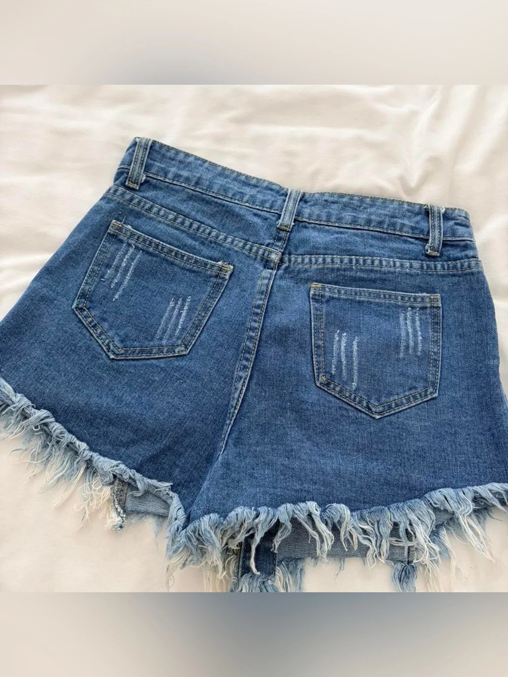 SHEIN denim buttoned skort
